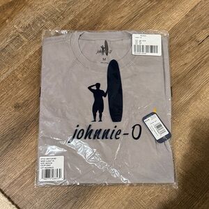 johnnie-O Taupe Gray Sunset Short Sleeve T-Shirt NWT